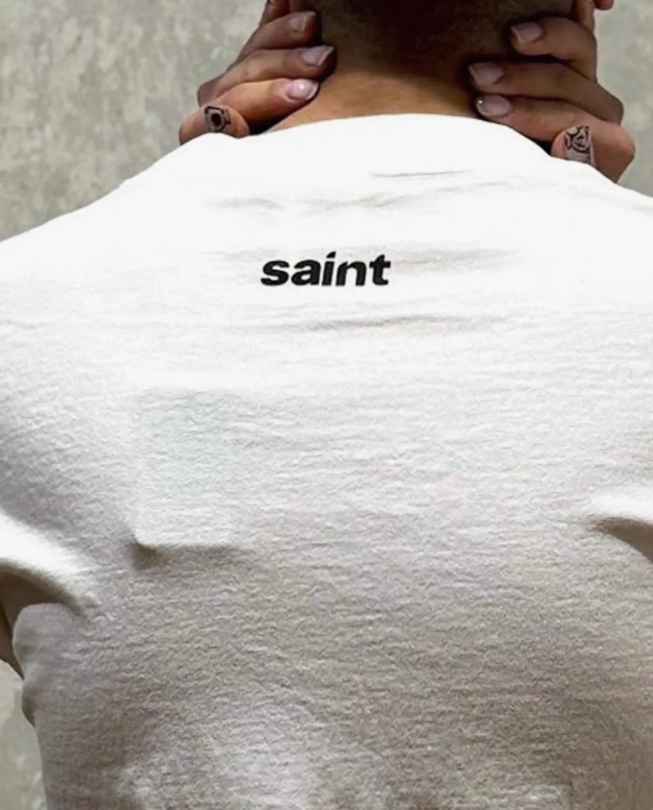 ❥8031#P116 Saint Mxxxxxx short-sleeved T-shirt, made of soft cotton fabric, comfortable and breathable. The words "LOVE SONG" are printed on the front. It has a full street feel and a loose fit. It is suitable for daily casual or street wear. Size: (S-M-L-XL) Color: Beige